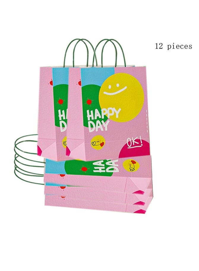 Generic 12 Pcs Thank You Gift Bags,Party Favour Bags,Candy and Toy Gift Bags (15cm X 8cm X 21cm)  - Image 1