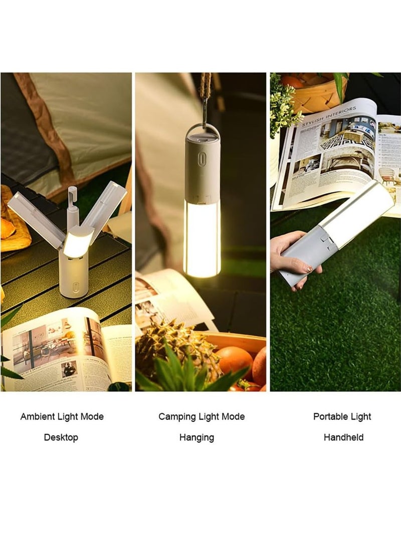 Meetion LED Camping Lantern,800 Lumen 4000 mAh Folding Rechargeable Camping Light with 3 Light Modes,Foldable Emergency Light for Home,Outdoor,Hurricanes Emergency Power,Hiking,Camping Accessories and More [Energy Class A+++]  - Image 4