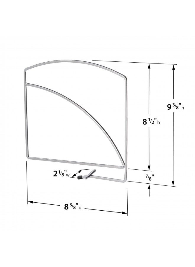Lynk Shelf Dividers - Closet Shelf Organizer (Set of 2) - Chrome - Image 3