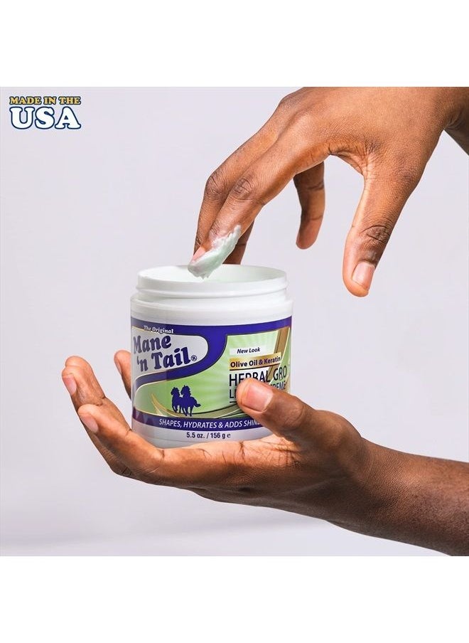 Mane 'n Tail Herbal Gro Leave-In Creme Therapy MAXIMUM VOLUME & SHINE 5.5 Ounce  - Image 3