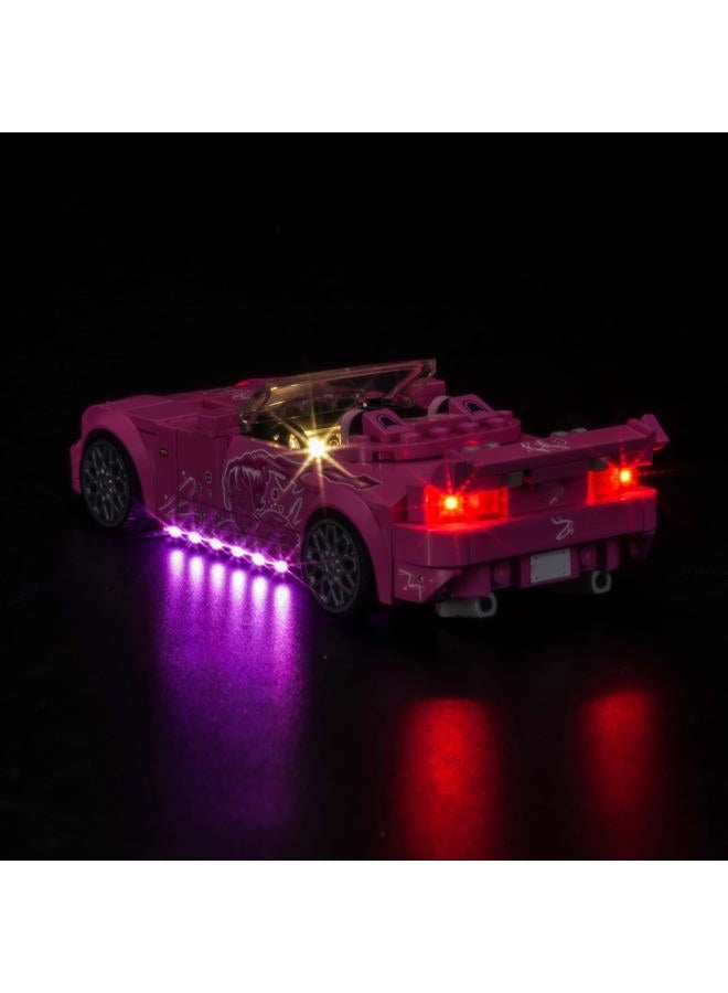 LocoLee Light kit Compatible with Lego 77241 2 Fast 2 Furious Honda S2000 - No Model Only Light, LED Lighting Accessories Compatible with Lego Honda S2000 Speed Champions - Image 3