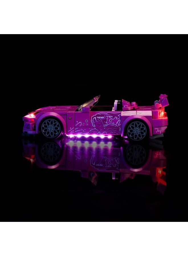 LocoLee Light kit Compatible with Lego 77241 2 Fast 2 Furious Honda S2000 - No Model Only Light, LED Lighting Accessories Compatible with Lego Honda S2000 Speed Champions - Image 4