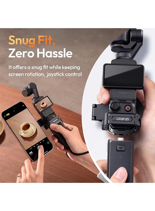 ULANZI PM01 Magnetic Mount Stand Compatible with DJI OSMO Pocket 3, Aluminium Expansion Camera Holder with Cold Shoe and 1/4'' Mount, 181/270/360° Adjustment Magnetic Adapter Pocket 3 Accessories - view 5