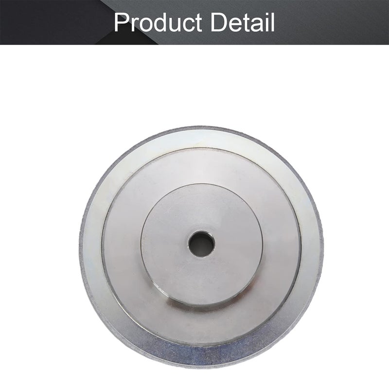 Fielect Aluminium Alloy XL 60 Teeth 10mm Inner Bore Diameter Timing Belt Pulley Flange Synchronous Wheel Silver Tone for 3D Printer CNC 1Pcs - Image 4