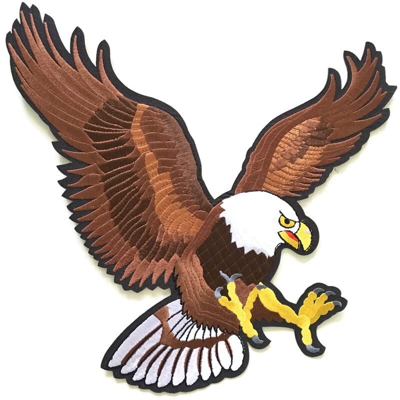 DaSync SYNC very Big patch embroidered 27 cm eagle patches for clothes,jeans,jackets,biker,badges for bags,kids baby school clothes dresses decoration craft sew stitich on clothes paste on Fabric DIY Sweater 1 piece - Image 2
