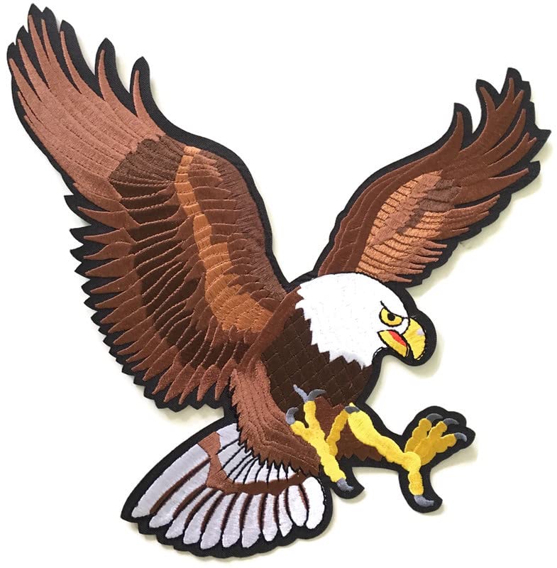 DaSync SYNC very Big patch embroidered 27 cm eagle patches for clothes,jeans,jackets,biker,badges for bags,kids baby school clothes dresses decoration craft sew stitich on clothes paste on Fabric DIY Sweater 1 piece - Image 3