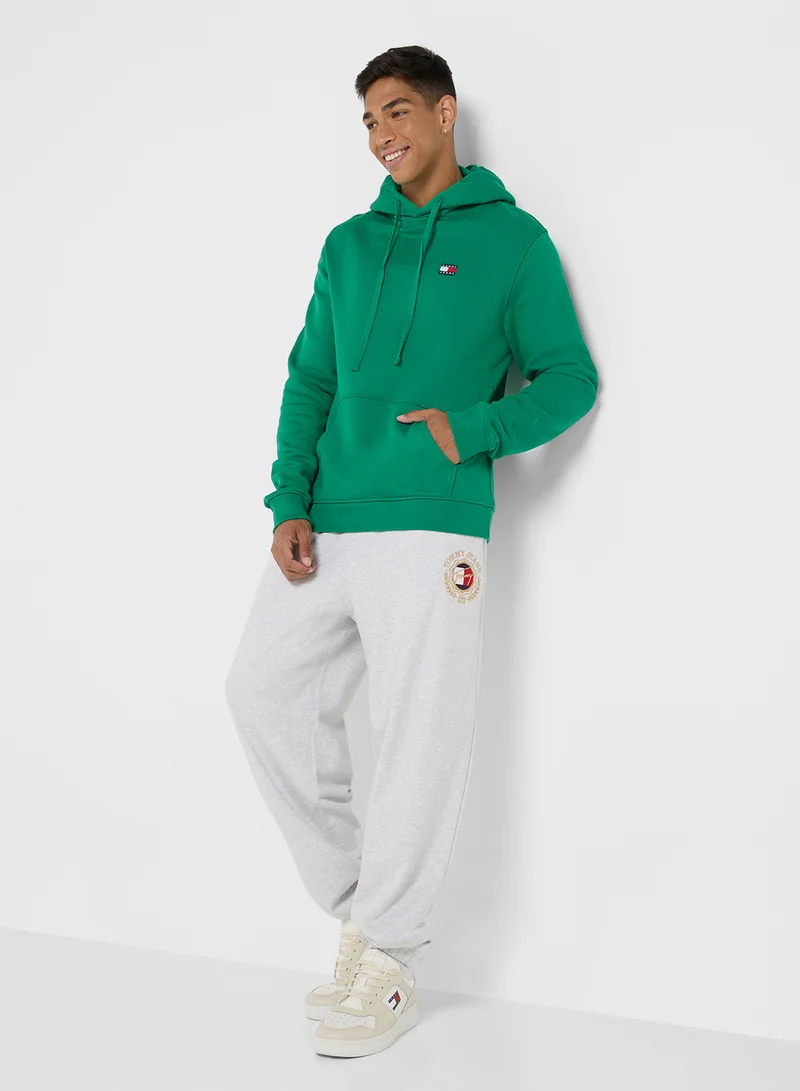 تومي جينز Logo Badge Hoodie