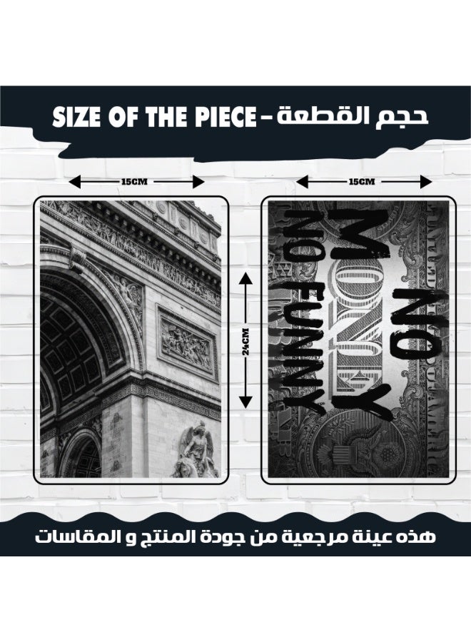 بوسترات ديكور جدارية أبيض وأسود (12 قطعة)، طباعة احترافية على ورق كوشيه 300 جرام، تصاميم عصرية وعبارات تحفيزية تناسب كل الديكورات - Image 4