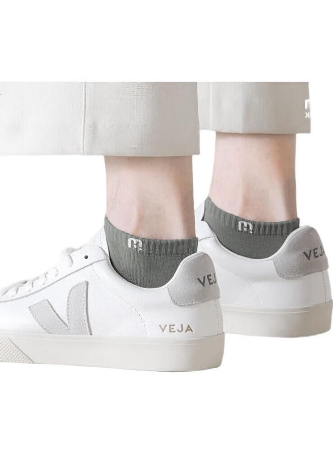 COTTON جوارب قطنية قصيرة للرجال - جوارب صيفية رقيقة 【100% قطن نقي 10A مضادة للبكتيريا ومقاومة للرائحة】 جوارب قارب رقيقة قابلة للتنفس - 6 أزواج - Image 3