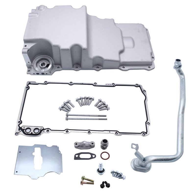 LS Engine Swap Oil Pan 3022 Low Profile Compatible for LS1 LSX Camaro Nova Fbody Extra Clearance