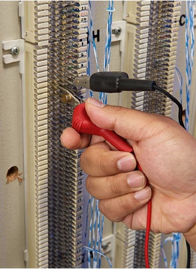 FLUKE - Fluke Networks 19800009 TS19 Telephone Test Set with Angled Bed-of-Nails Clips - Image 1