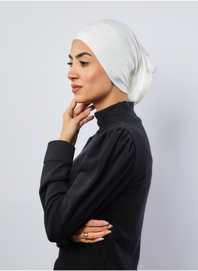 Tie Shop - Tie Shop - Syrian Bonnet Open End - Off White For Women - Image 1