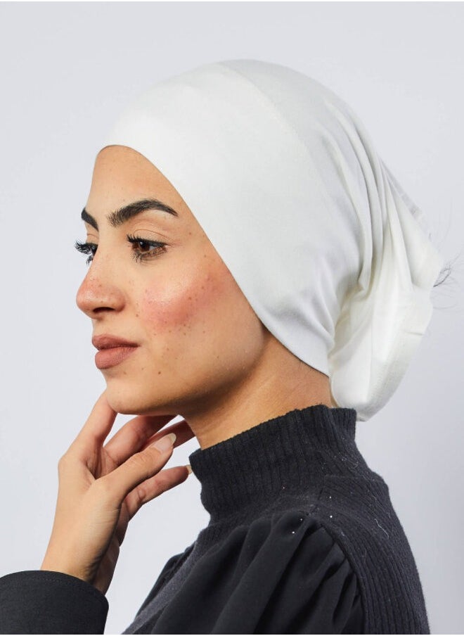 Tie Shop - Tie Shop - Syrian Bonnet Open End - Off White For Women - Image 1