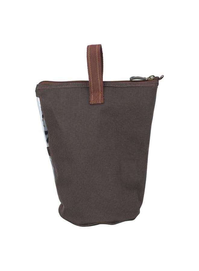AL SANIDI Tea and sugar storage bag for trips, Coffee Brown, Size 25*15.5*28Cm - Image 5
