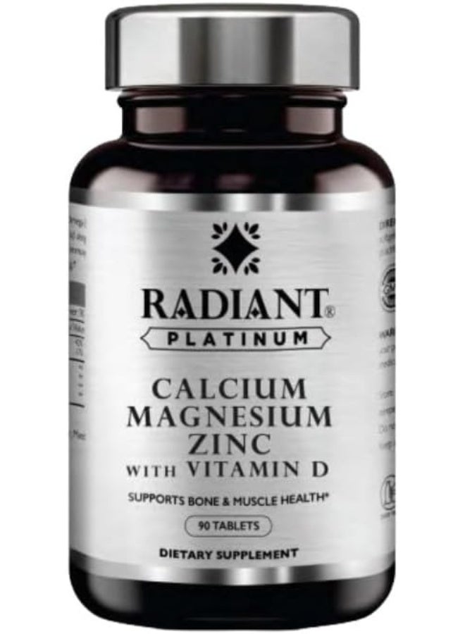 Calcium Magnesium Zinc With Vitamin D – Support Bone & Muscle Health x 90 Tablets