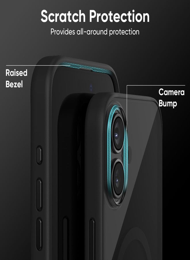 FLOLAB Surtect Tri-Fusion Magnetic for iPhone 16 Case Protective Slim Design Magsafe Compatible Military Grade - Full Black - Image 5