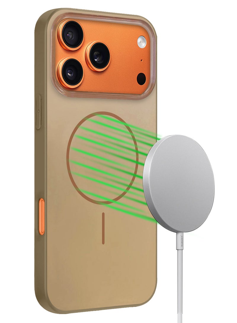 CATANES Hard TPU Case for iPhone 17 Pro - Protective Case Cover and Glossy - Slim Shock Resistant Design - Desert Titanium - Image 3