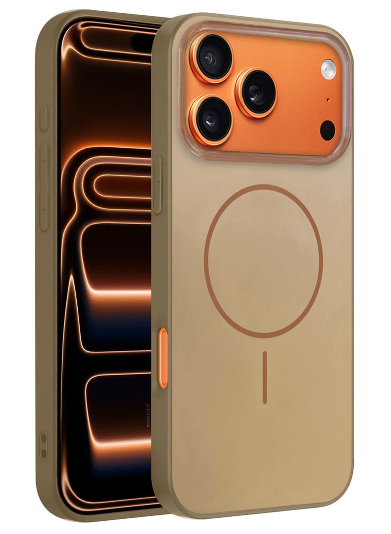 CATANES Hard TPU Case for iPhone 17 Pro - Protective Case Cover and Glossy - Slim Shock Resistant Design - Desert Titanium - Image 1