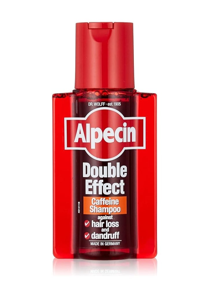 Alpecin Double Effect Dandruff And Hair Loss Caffeine Shampoo 200ml  - Image 1
