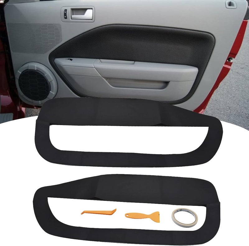 SEBLAFF Car Door Panel Insert Covers for Mustang 2005-2009 - Image 1