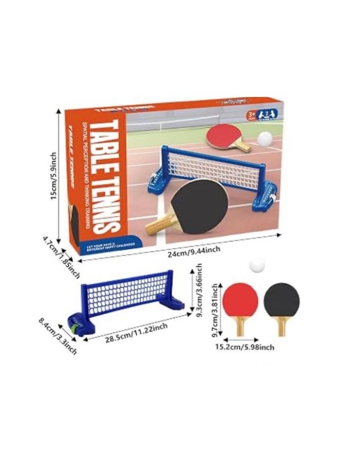 Table Tennis Set – 2 Bats, 3 Balls, Net & 2 Scoreboards - Image 3