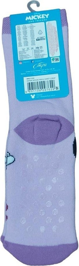 Çimpa Minnie Mouse Non-Slip Winter Towel Children's Socks - Image 3