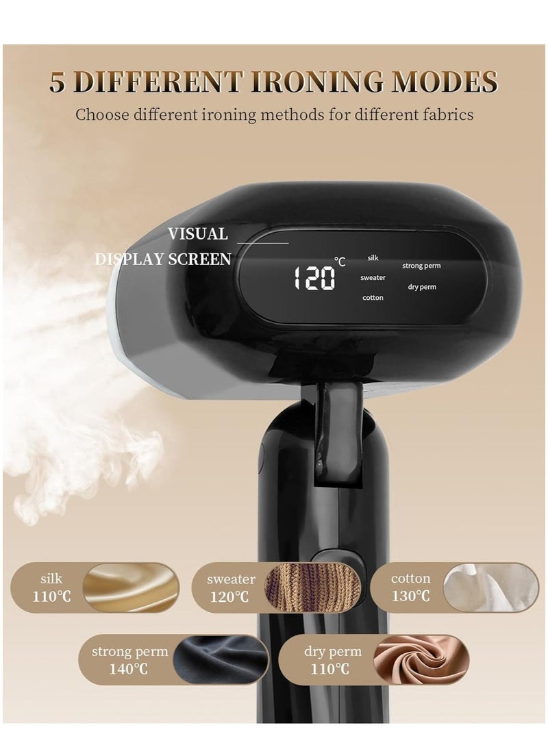 AMINAC Portable Mini Steam Iron, Handheld Travel Steamer for Dry & Wet Ironing, Compact Clothes Steamer for Home, Travel, and College Gifts - Image 4