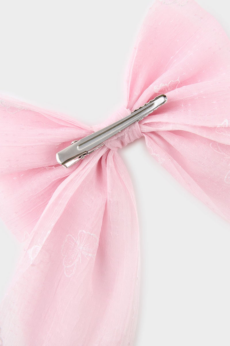 DeFacto Pink Girl Girl Ribbon Hair Clips Casual - Image 3