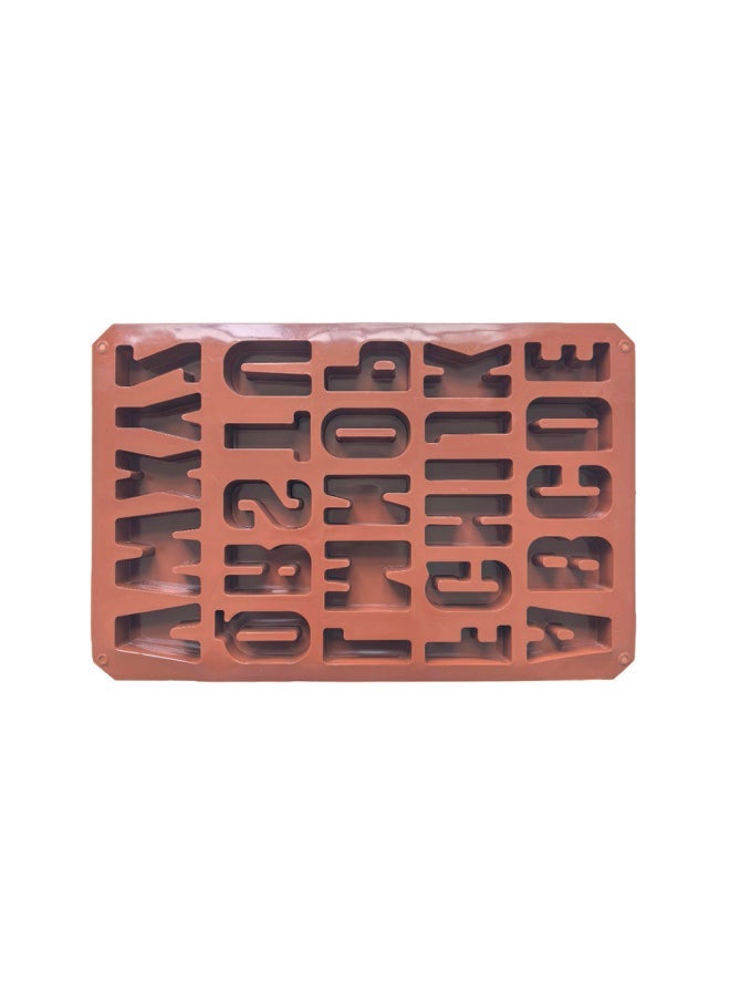 26 Capital English Letter 603 Silicone Chocolate Mold Plaster Mold Cold Handmade Soap Mold DIY Cake Mold-Color - Image 1