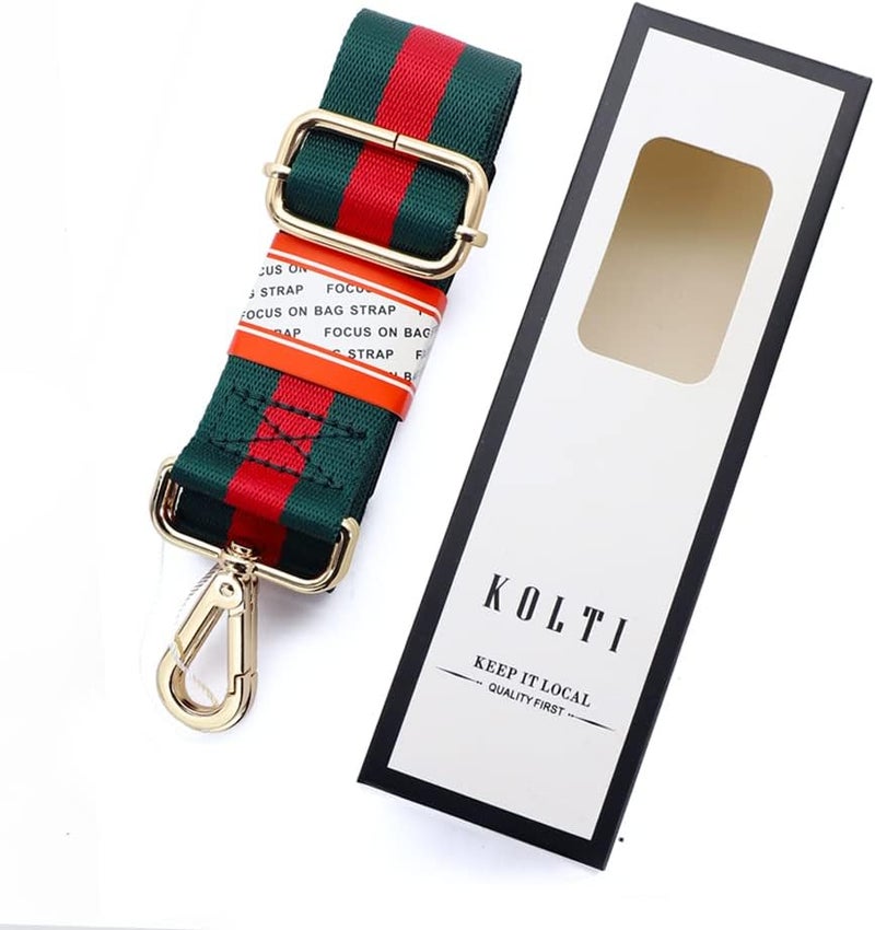 Kolti Purse Strap Replacement Crossbody Handbag Stripe Wide Adjustable - Image 1