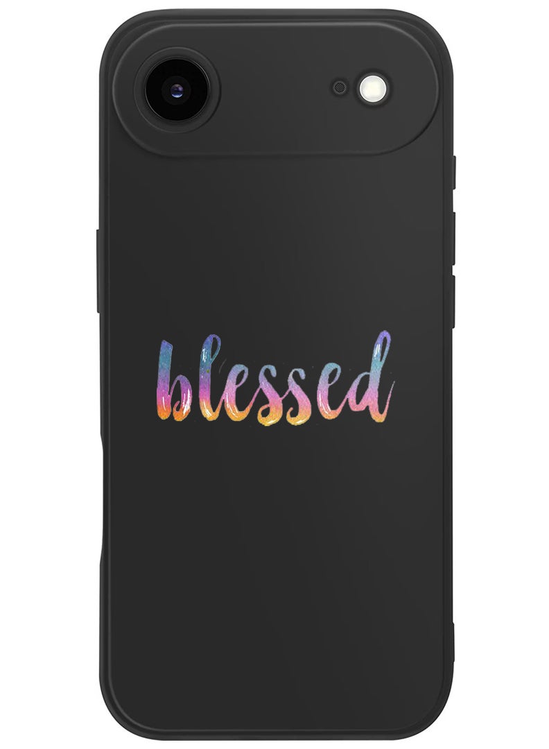 Theodor Protective Slim Fit Case Liquid Silicone Cover with Full Body Protection Anti-Scratch Shockproof Case For Apple iPhone 17 Air (Black) Blessed - Image 1