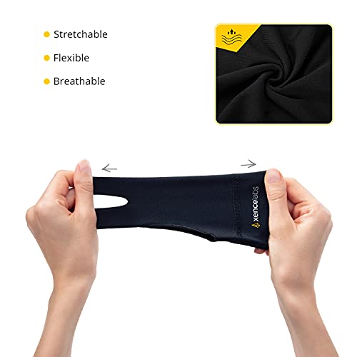 XENCELABS Drawing Glove, Breathable Artist Glove for Drawing Tablet, Two Fingers for Left Right Hand Black Size L - Image 3
