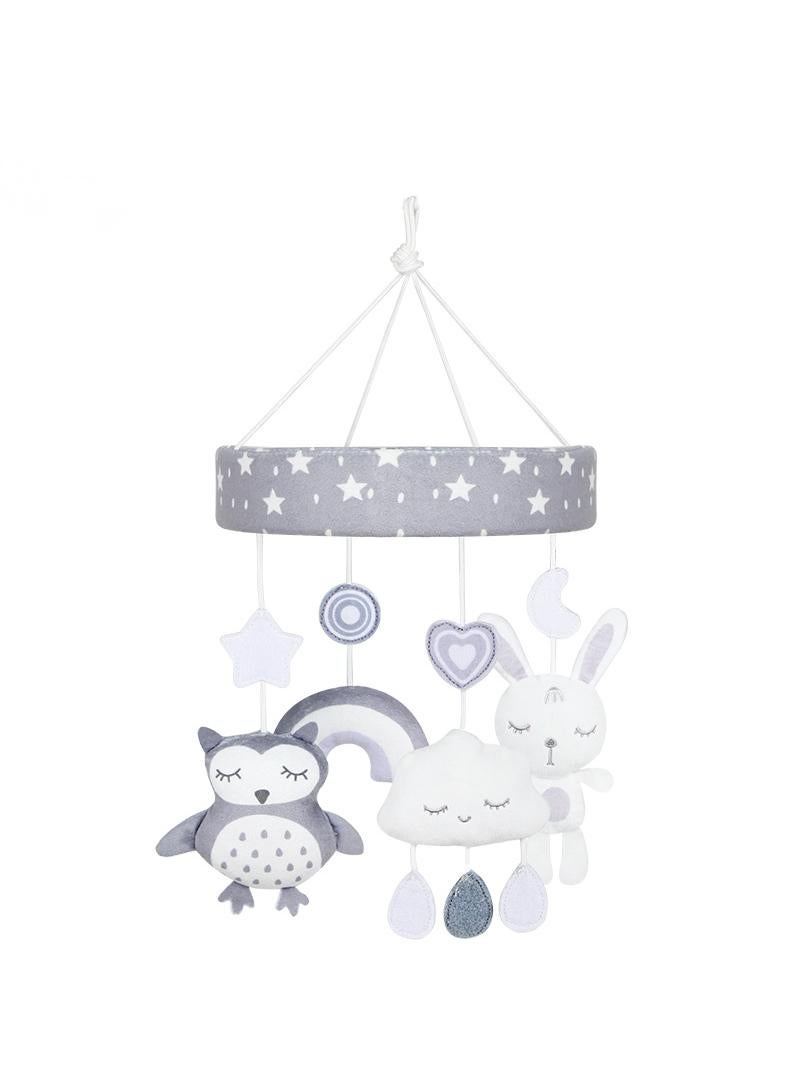 Baby Grey Bedbell Children's Animal Windbell Car Hanging Rotating Bedhead Bell Baby Toy