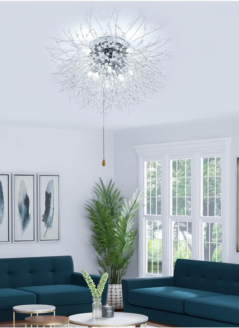 Crystal LED Ceiling Light Modern Firework Chandeliers