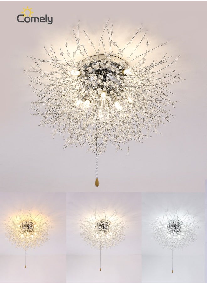 Crystal LED Ceiling Light Modern Firework Chandeliers