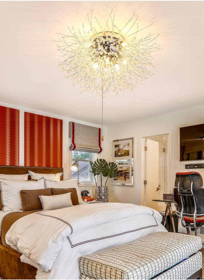Crystal LED Ceiling Light Modern Firework Chandeliers