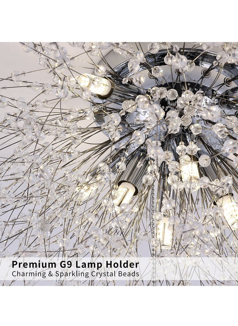 Crystal LED Ceiling Light Modern Firework Chandeliers