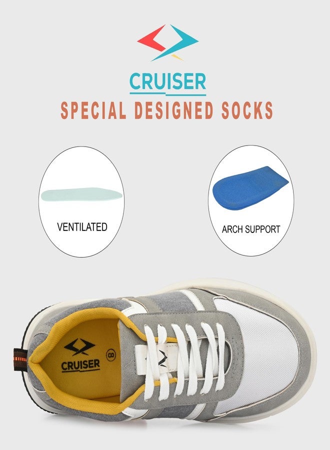 كروزر حذاء رياضي رجالي من كروزر، طراز أوريليوس الرمادي، مقاس 9 بريطاني (2506-4) - Image 3