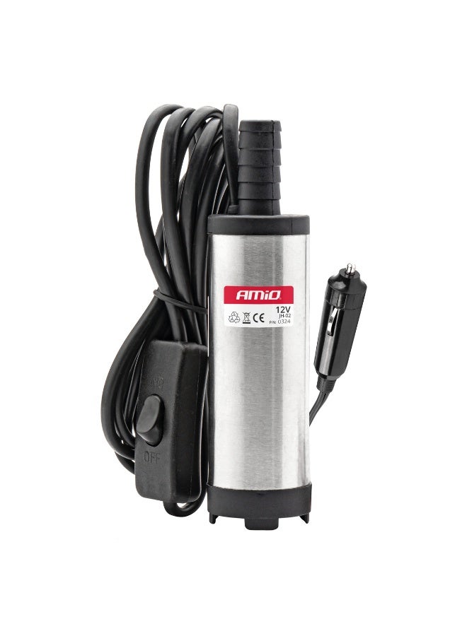 AMIO 12V Submersible Diesel Transfer Pump 38mm with Cigarette Lighter Plug & On/Off Switch – JH-02 - Image 1