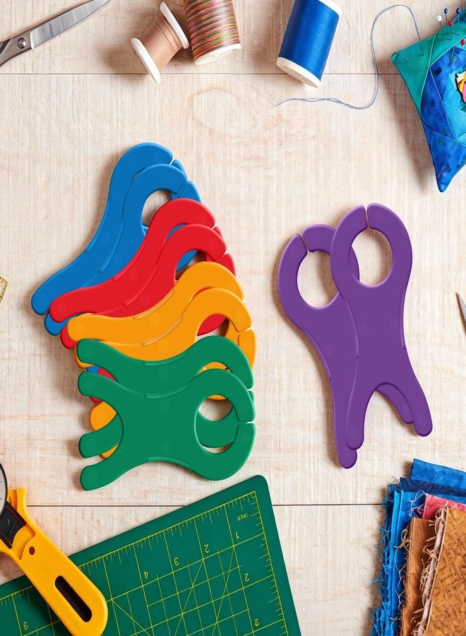 فايربومون 40 قطعة من بكرات خيوط كبيرة، أداة لف الخيوط للحياكة والخياطة والكروشيه والنسيج، منظم بكرات خيوط الغرز المتقاطعة، حامل خيوط (5 ألوان) - Image 5