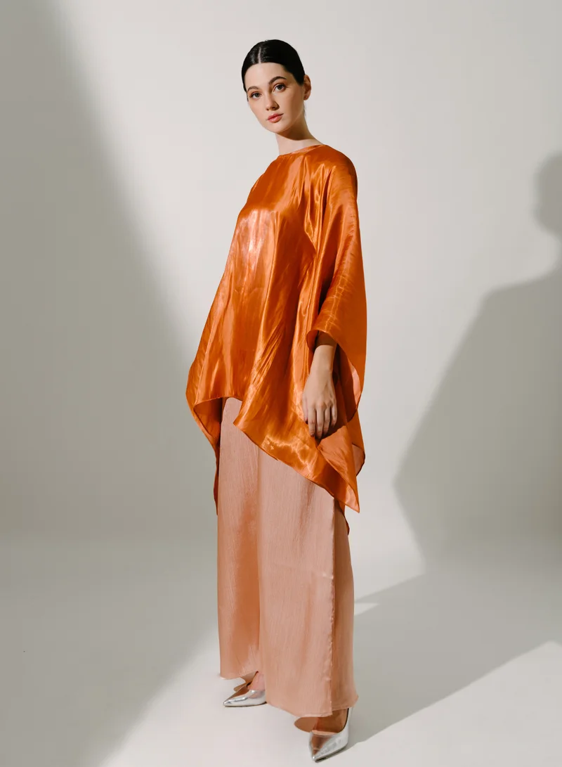 Hadiyath Al Madinah Copper Silk Kaftan - HM