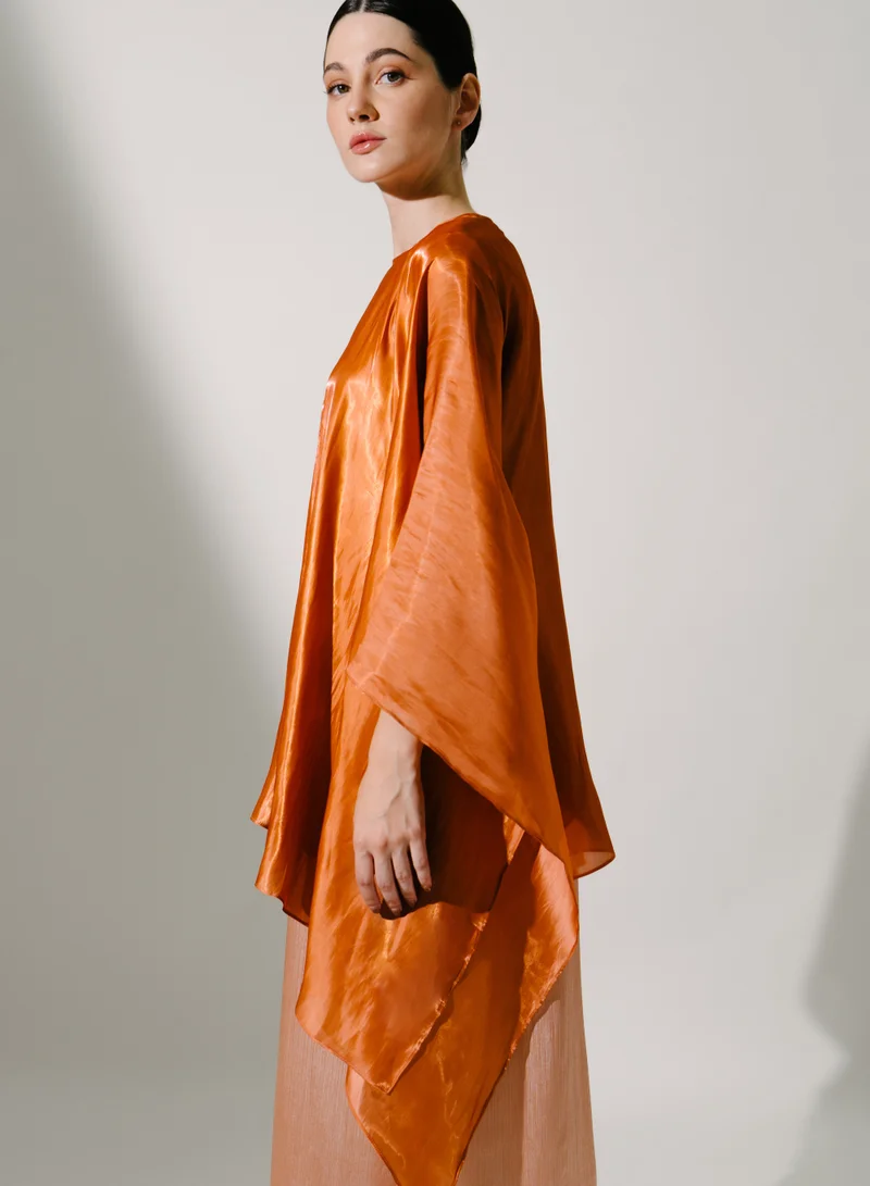 Hadiyath Al Madinah Copper Silk Kaftan - HM