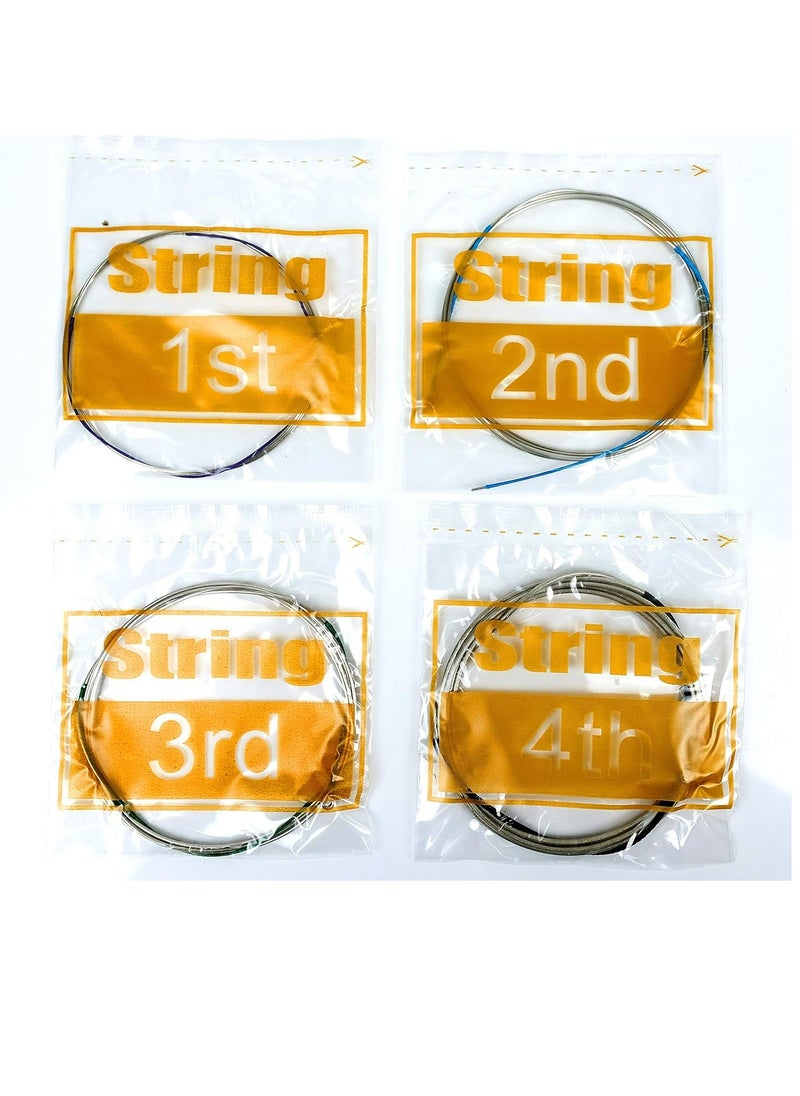 Mike Music Full Set of Cello Strings, Size 4/4 and 3/4 Cello Strings, Steel Core with Alloy Wound, Medium Tension Soft Tone, Full Set A D G and C  - Image 4