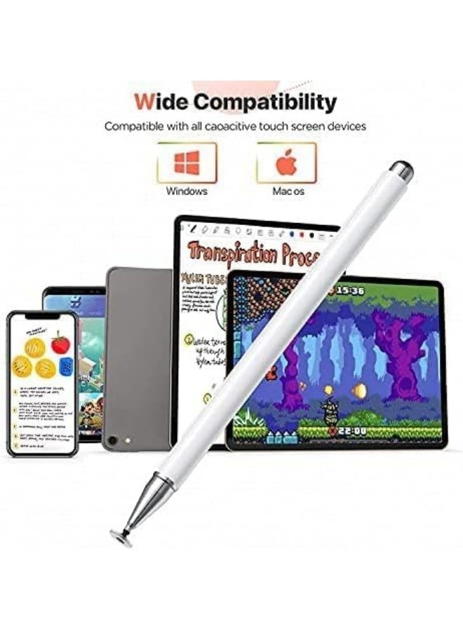 قلم قلم عالمي لشاشة اللمس ، قلم قلم سلبي متوافق مع أجهزة iOS و Android ، قلم الأداء لجميع أجهزة اللمس (أبيض) - Image 5
