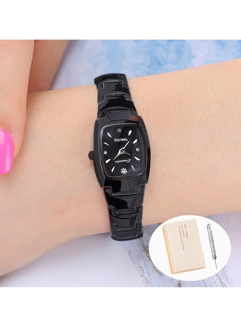 Comudir Black Women's Quartz Analog Watch 