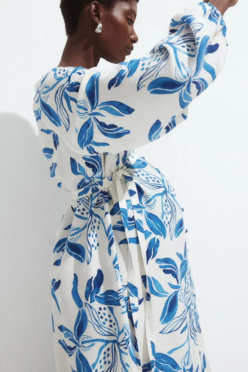 H&M MAMA Before &amp; After tie-belt dress