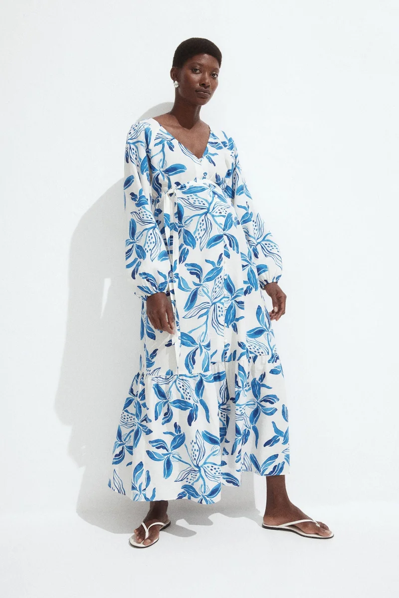 H&M MAMA Before &amp; After tie-belt dress