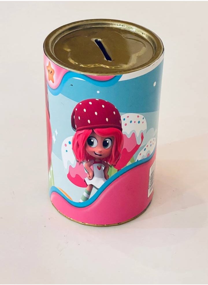 FUN MOMENT 12×7.5 cm strawberry personalized metal children's Money bank  - Image 1