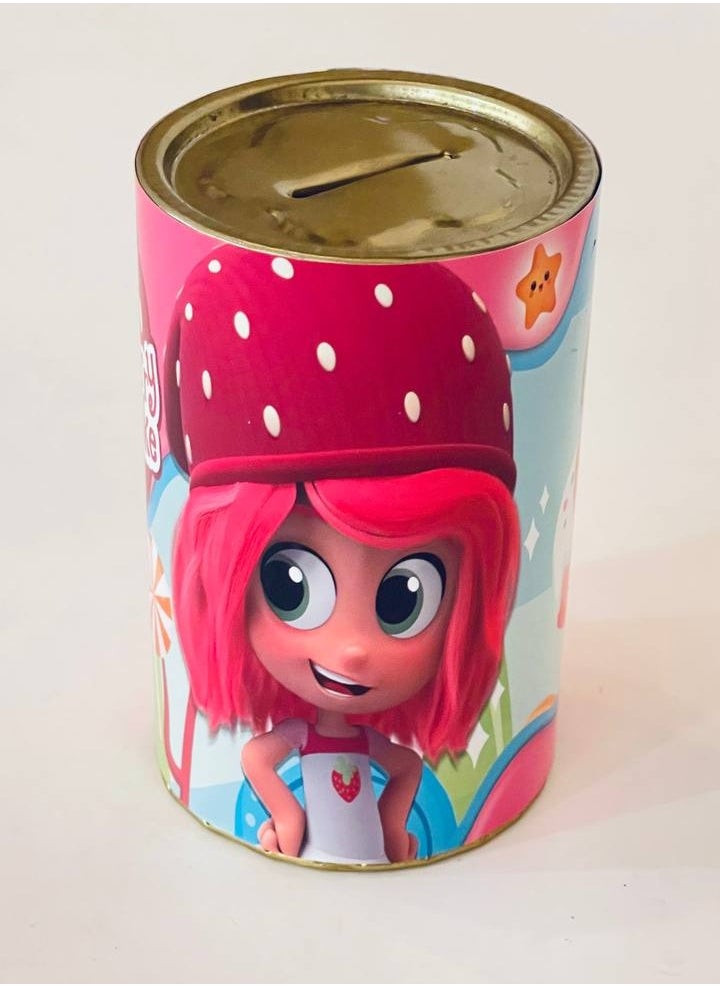 FUN MOMENT 12×7.5 cm strawberry personalized metal children's Money bank  - Image 4