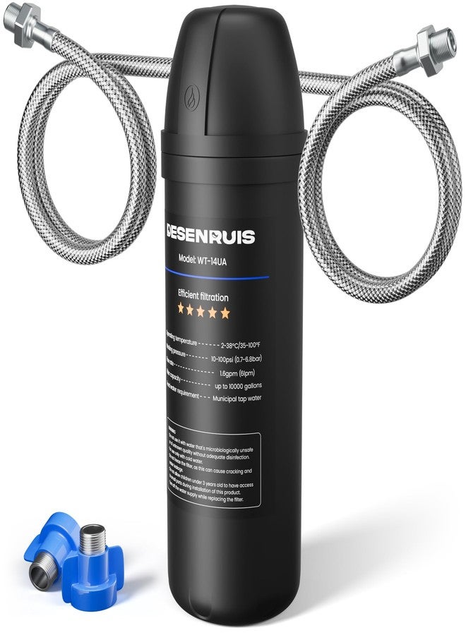 DESENRUIS - Under Sink Water Filter System, Reduces 99.99% Lead, Chlorine, Bad Taste and Odor, Under Counter Water Filter, Direct Connection to Kitchen Faucet, 10000 - Image 1
